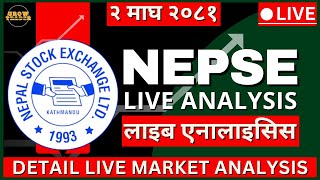 NEPSE Live Analysis  Nepse Live Today  Jan 15 [upl. by Nitsoj321]