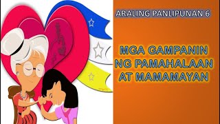 MGA GAMPANIN NG PAMAHALAAN AT MAMAMAYAN  Araling Panlipunan 6 Quarter 4 Week 7 [upl. by Herald]