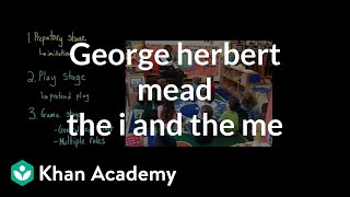 George Herbert Mead The I and the Me  Individuals and Society  MCAT  Khan Academy [upl. by Khudari173]