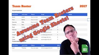 Creating Awesome Team Rosters using Google Sheets [upl. by Aidualk]