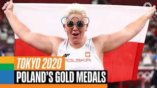 🇵🇱🥇 Polands gold medal moments at Tokyo2020  Anthems [upl. by Shirlie667]