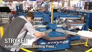 Stryker  Automatic Screen Printing Press  MampR Screen Printing [upl. by Nnael]