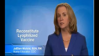 Reconstitute Lyophilized Vaccine [upl. by Nosnar]