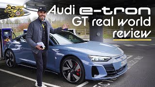 New eTron GT Quattro EV review Audis answer to the Taycan and Tesla S Plaid [upl. by Esele]