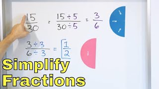 04  Simplify Fractions to Lowest Terms Simplifying amp Reducing Fractions  Part 2 [upl. by Anallese]