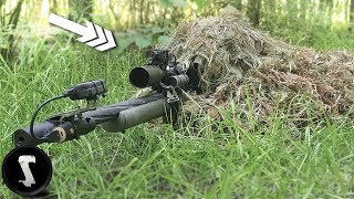 Using a Professional Ghillie Suit vs Airsoft Players IN GAME [upl. by Oiludbo]