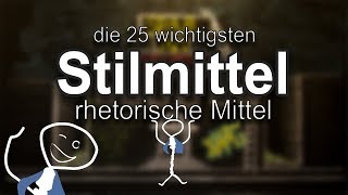 Die 25 wichtigsten Stilmittel  rhetorischen Mittel [upl. by Drofyar548]