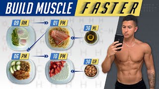 The Best Meal Plan To Build Muscle Faster EAT LIKE THIS [upl. by Yrovi]