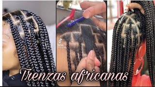 TRENZAS AFRICANAS PASÓ A PASO😻soribel mueses [upl. by Karlotta]