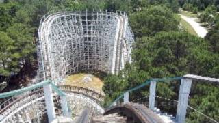 Georgia Cyclone Front Seat onride HD POV Six Flags Over Georgia [upl. by Ytteb]