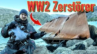 Schatzsuche an Htlers versunkenem Schlachtschiff WW2 Zerstörer [upl. by Nylanna]