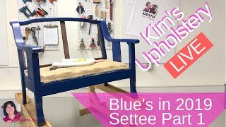 Upholstering A Vintage Settee [upl. by Seaden234]