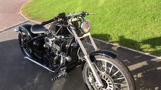 AJS Bobber Custom 125cc Startup [upl. by Perlie]