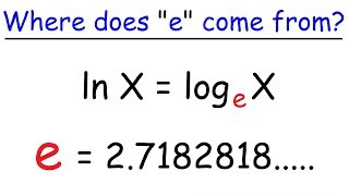 Logarithms  e  Eulers Number [upl. by Philander]