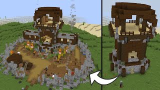 I gave the Minecraft Pillager Outpost an Update Improved Pillager Outpost [upl. by Carla]