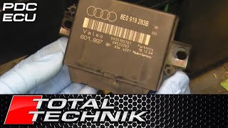 How to Remove Rear Parking PDC Sensor ECU Control Module  Audi A4 S4 RS4  B6 B7  20012008 [upl. by Nesyla]