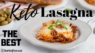 EASY KETO LASAGNA RECIPE  No Zucchini Involved  EASY KETO DINNER RECIPE [upl. by Alberta]