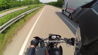 Yamaha XT 600 Topspeed  Autobahn  HQ Sound [upl. by Eineg]