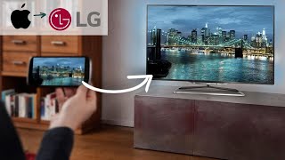 How to screen mirror iPhone to a LG Smart TV [upl. by Dorrej]