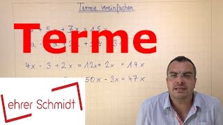 Terme berechnen  Terme und Gleichungen  Mathematik  Lehrerschmidt [upl. by Atikahs]