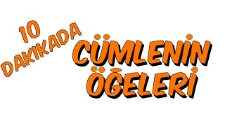 10dkda CÜMLENİN ÖĞELERİ [upl. by Ahsatam]