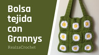 🌸SORPRESA Aprende como tejer un Bolso con GRANNYS a Crochet [upl. by Queri]