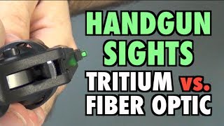 Handgun Sights Tritium vs Fiber Optic [upl. by Aniras]