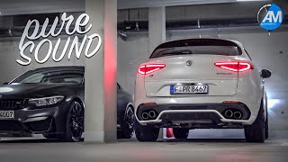 Stelvio Quadrifoglio 510hp  pure SOUND💥 [upl. by Ozne]