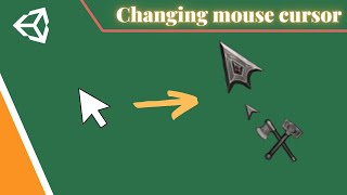 Changing mouse cursor in Unity [upl. by Ayotyal]