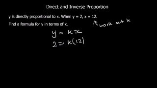 Direct and Inverse Proportion [upl. by Edge]