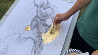 How to Gold Leaf Tutorial [upl. by Schulein]