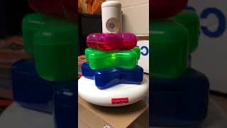 Fisher price musical stacker toy [upl. by Roobbie]