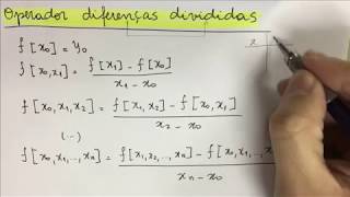 CNUM016 Método de Newton Interpolação Polinomial [upl. by Osithe333]