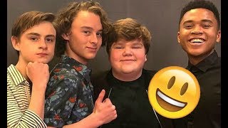 IT Movie Cast😊😊😊  Finn Jack Wyatt and Jaeden CUTE AND FUNNY MOMENTS 2018 2 [upl. by Granville291]