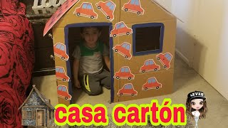 casa de cartón para niños [upl. by Ecyaj]