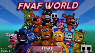 How to get all 6 worlds on FNaF World [upl. by Yenoh]