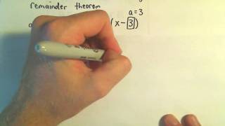 The Remainder Theorem  Example 2 [upl. by Lotti]