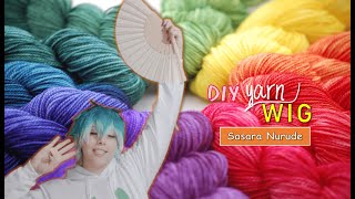 DIY Peluca de Estambre  Yarn Wig  Sasara Nurude Hypmic [upl. by Chouest311]