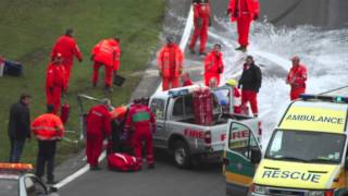 Brands Hatch Fire Appliance Crash [upl. by Molli173]