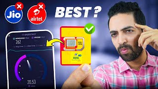 BSNL New 4G Sim Testing  Better Than Jio amp Airtel  My Experience😱 [upl. by Nossila]