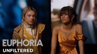 euphoria  unfiltered zendaya and hunter schafer on rue and jules  HBO [upl. by Nref]