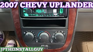 2007 CHEVY UPLANDER radio removal  replacement [upl. by Jos]