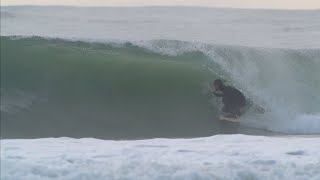 SURFING MAINE IN WINTER  Surf Maine with Nick Power  New England Surf Spots  Cold Water Surfing [upl. by Cohby]