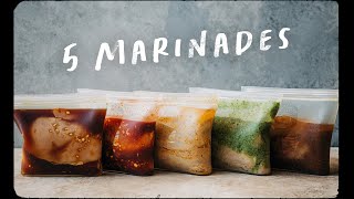 5 EASY Chicken Marinades  Salad Idea [upl. by Peter397]