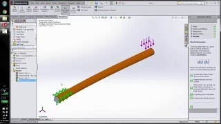 SolidWorks Simulation Tutorial  Composit Carbon Fiber Tubes Orthotropic material [upl. by Stanzel]