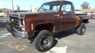 78 Chevy K10 K 10 Stepside Scotsdale 4x4 [upl. by Atilrak388]