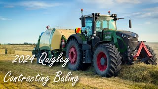 2024 Quigley Contracting baling at Ashburton NZ [upl. by Wixted]