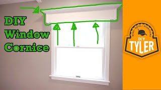 Simple DIY Window Cornice [upl. by Annekam184]