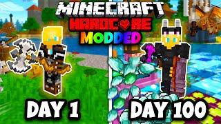 I Spent 100 Days in 117 HARDCORE MODDED Minecraft Heres What Happened [upl. by Oirad]