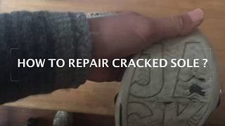 HOW TO REPAIR CRACKED SOLE [upl. by Suirtemed]